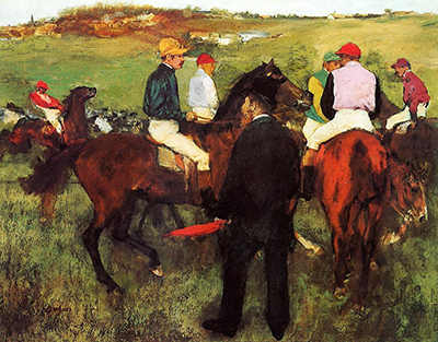 Racehorses at Longchamp Edgar Degas